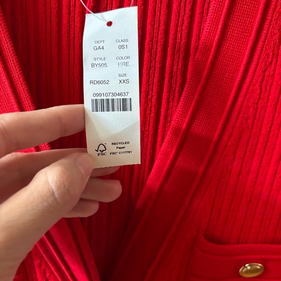 NWT J.Crew Elbow-sleeve button-up sweater-dress - Picture 5 of 7